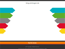 Tablet Screenshot of blog-eintragen.de